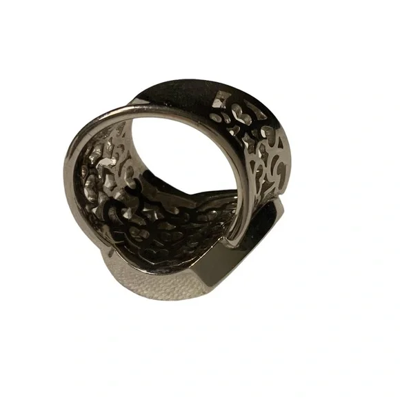 Pasquale Bruni 18K Diamond Amore Heart Celestial Stars Platinum Size 5.75 - 6 - Picture 10 of 12